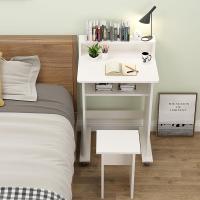 简约移动台式电脑桌儿童学生单人小书桌子家用床边卧室书柜桌一体