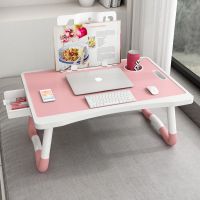 家用大号粉色床上笔记本简易电脑桌大学生宿舍上铺神器懒人桌书桌