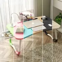 床上书桌笔记本电脑桌学生宿舍神器学习桌子懒人卧室小桌子可折叠