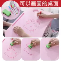 塑料折叠书桌儿童可画画学习桌床上笔记本电脑桌学生长方形小餐桌