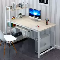 简约电脑台式桌书桌书架组合家用经济型学生写字台卧室笔记本桌子