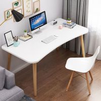 电脑台式桌书桌实木腿家用小桌子简约北欧现代卧室学生写字桌