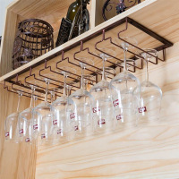 红酒杯架悬挂酒柜葡萄红酒架铁艺倒挂酒杯架吊杯架高脚杯架子