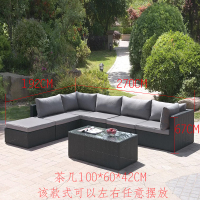 藤椅藤编户外沙发防晒防水组合客厅庭院室外藤制藤艺沙发家具三人