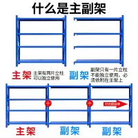 货架置物架家用多层仓储仓库储物架收纳重型组装快递展示小铁架子
