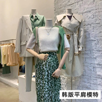 韩国平肩平胸模特道具女服装店人台橱窗模特架子半身假人体展示架