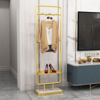 意式轻奢衣帽架落地卧室家用ins酒店民宿美容店网红挂包架挂衣架