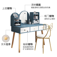 梳妆台收纳柜一体卧室现代简约化妆台网红小型化妆桌子轻奢化妆柜