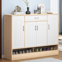 鞋柜家用门口大容量多功能经济实木多层储物收纳鞋架子透气玄关柜