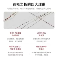 意式极简轻奢岩板茶几桌客厅家用小户型圆形茶桌大理石简约茶几