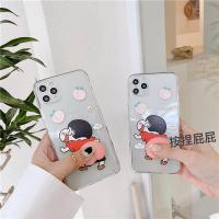 搞怪卡通蜡笔小新pp屁股适用iphone11promax12手机壳x/xs/xr捏捏屁桃子7plus透明8plus解压s