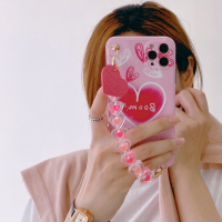 涂鸦线条爱心链条挂件11/12pro/max/minix/xs/xr/se手机壳iphone7p女8plus硅胶个性创意