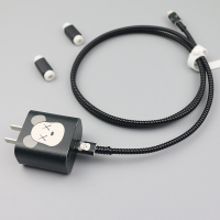 iphone11pro/12数据线保护套平板快充线保护绳充电器贴纸|暴力熊(黑)