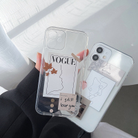 韩风艺术线条12/11pro/maxx/xs/xr手机壳iphone7/se女8plus硅胶全包透明防摔保护套个性创意i