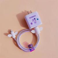 reno5/5pro/4se数据线保护线ace 2充电器套 reno4耳机缠绕线|宇航员数据线套翅膀镭射银