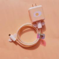 reno5/5pro/4se数据线保护线ace 2充电器套 reno4耳机缠绕线|黄色荷包蛋数据线套翅膀镭射黄