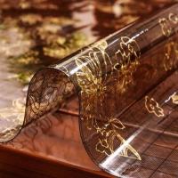 PVC软玻璃水晶板透明餐桌布防水防油桌垫茶几电视柜