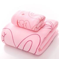 [浴巾+毛巾]套装浴巾男女成人个性卡通比纯棉柔软吸水可爱礼品