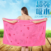 [亏本清仓]浴巾女可穿性感浴袍可裹防走光吸水加厚成人吊带浴裙