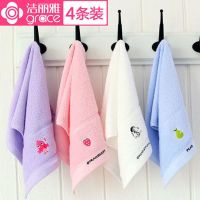 儿童毛巾纯棉洗脸 卡通手巾小孩洗澡巾柔软吸水小毛巾3/4/5