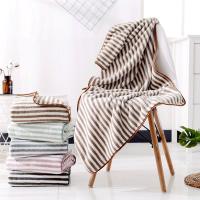 浴巾成人女男洗脸条纹毛巾家用韩版柔软吸水速干加厚大裹胸不掉毛