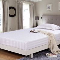 宾馆白色床笠40支单件加密加厚床套席梦思床垫保护套酒店松紧床罩