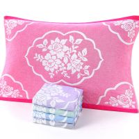 [1/2条装]纯棉纱布枕巾全棉加大加厚单人枕头巾工厂学校劳保