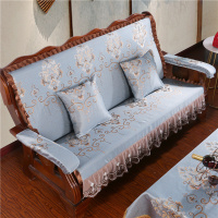 加厚海绵实木沙发垫带靠背连体防滑四季中式春秋椅定做红木质坐垫