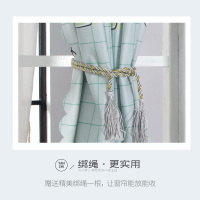 窗帘免打孔安装出租房隔断简易卧室遮光北欧简约自粘小窗户遮阳布
