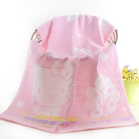 纯棉卡通三层纱布浴巾宝宝儿童洗澡毛巾被盖毯柔吸水厚实男女通用