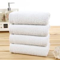 白毛巾幼儿园小正四方巾酒店餐厅纯棉正方形婴儿洗脸家用不掉毛