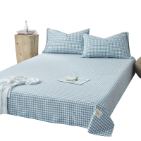 水洗棉床单单件日式良品纯棉学生宿舍1.5米1.8m全棉布被单