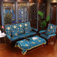 加厚海绵红木质实木沙发垫带靠背连体防滑四季中式春秋椅坐垫定做