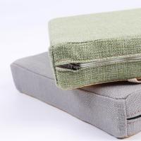 加厚海绵学生凳子垫教室服装厂员工制衣厂带绑带亚麻椅子屁股坐垫