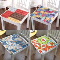 四季通用薄款绑带椅垫防滑办公坐垫学生凳垫电脑椅子垫夏季餐椅垫