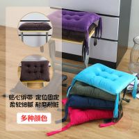 四季椅垫长方形加厚保暖学校教室凳子垫子学生增板凳坐垫有绑带