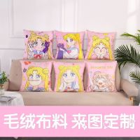 北欧黑白抱枕套ins风几何简约格子条纹双面靠枕沙发卧室床头靠垫