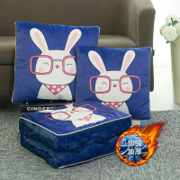 抱枕被子两用冬季加厚保暖绒毯汽车靠垫办公室午休被沙发枕头M4