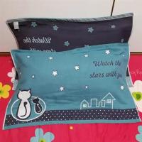 ab面六层纱布枕巾纯棉一对成人单人50*80色织提花不掉色柔软透气