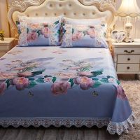 冰丝凉席三件套可机洗折叠1.8m1.5m学生宿舍单人空调软席床单席子