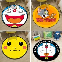 卡通圆形儿童地毯吊椅电脑桌椅子客厅茶几垫卧室可爱床边毯子