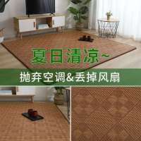 夏季藤席地毯加厚凉席宝宝爬行垫网红客厅茶几地毯卧室少女床边垫