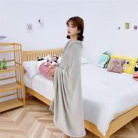 毛毯法兰绒空调毯被可穿式披肩毯单人夏季薄款午睡毯单毯子