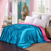 网红款夏季冰丝被套单件学生宿舍被罩1.5/1.8被套单人儿童床品