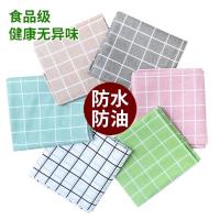格子桌布防水防油茶几台布餐桌布ins风可擦免洗桌垫V5