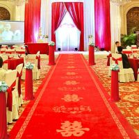 结婚地毯性婚礼婚庆用品场景布置大红色喜字庆典楼梯走廊地毯