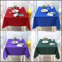 定制酒店餐厅纯色长方形桌布饭店餐桌白色茶几布圆形会议桌裙台布