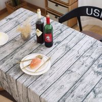 同款桌布 仿木纹拍照摄影美食背景布艺 棉麻小清新复古餐桌垫