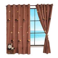 窗帘成品遮光北欧简约主卧室网红款二等短帘布料免打孔出租屋