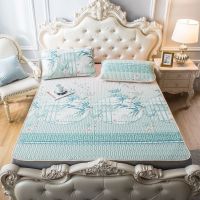 泰国乳胶凉席三件套天丝空调软席子1.5冰丝1.8m床水洗夏季